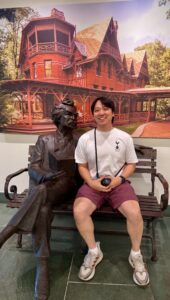 Daniel at the Mark Twain House in Hartford, CT